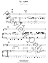 Moonraker piano sheet music cover